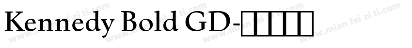 Kennedy Bold GD字体转换